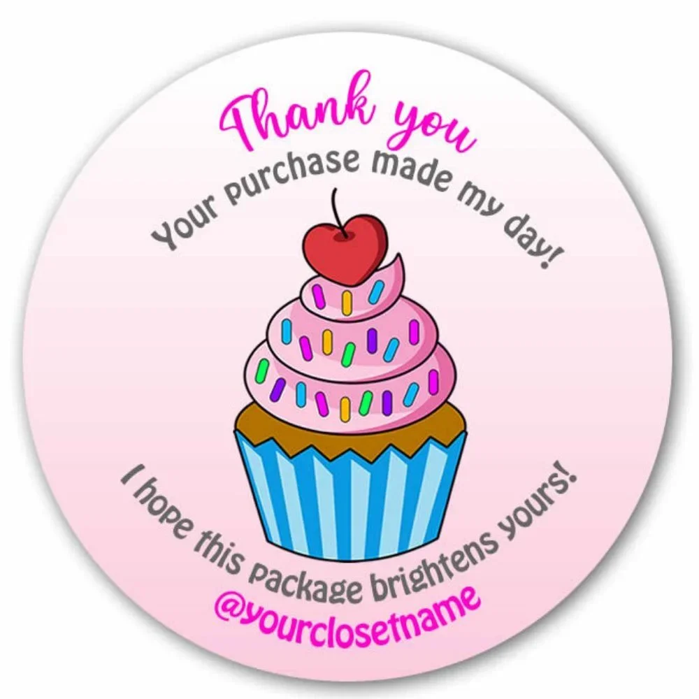 ♥️ 5x25 / 60 Thank YOU STICKERS